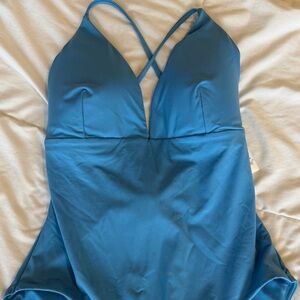 Women’s NWT Alia Light Blue One-Piece Swimsuit